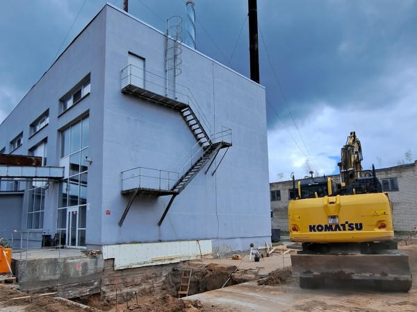 Uzsākti būvdarbi  elektrostatiskā filtra uzstādīšanai