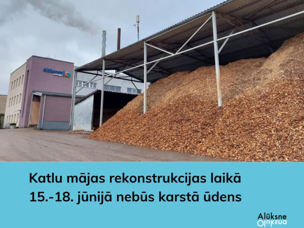 Nebūs karstā ūdens no 15. -18. jūnijam